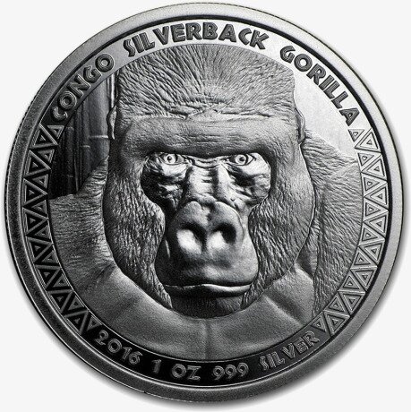 1 oz Congo Silverback Gorilla | Silver | 2016
