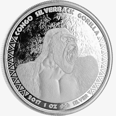 1 oz Congo Silverback Gorilla | Silver | 2017