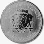 Серебряная монета Сильвербэк Горилла Конго 1 унция 2017 (Congo Silverback Gorilla)