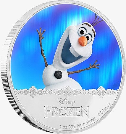 1 oz Disney Frozen Olaf | Silver | 2016