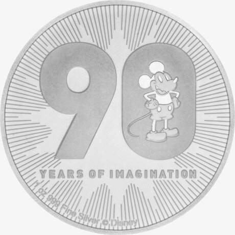 1 Uncja Disney Myszka Miki Srebrna Moneta | 2018