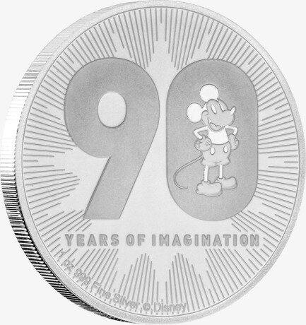 1 oz d'argento Topolino Disney (2018)