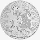 Серебряная монета Скрудж МакДак 1 унция 2018 Дисней