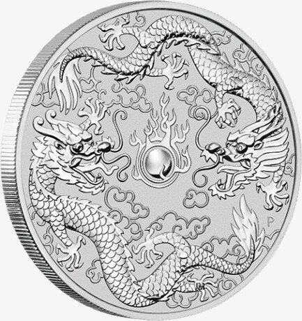 1 oz Double Dragon Silver Coin