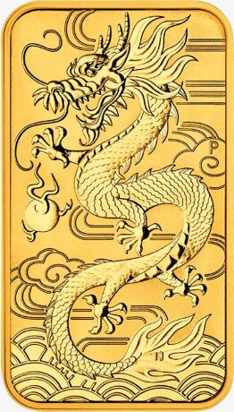 1 oz Dragon Rectangular Gold Coin (2018)