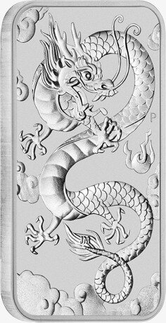 Серебряная монета Прямоугольный Дракон 1 унция 2019 (Dragon Rectangular)