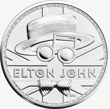 1 Uncja Elton John Srebrna Moneta | 2021