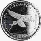 1 oz Flying Fish (Pez Volador) de plata (2019)