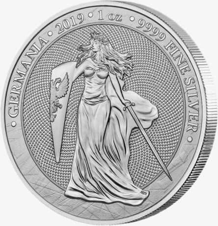 Серебряная монета Германии 5 Марок 1 унция 2019