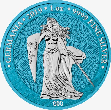 1 oz Germania "Space Blue" Silver Coin (2019)