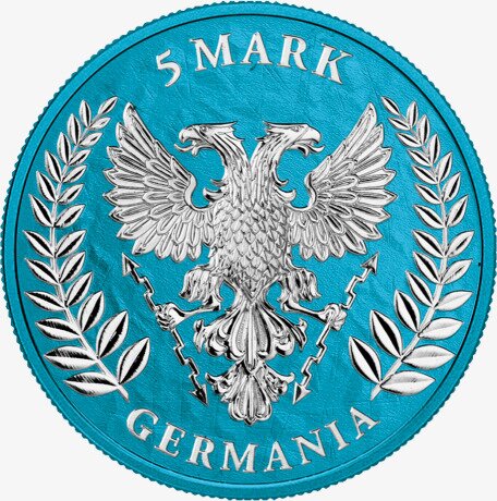 Серебряная монета Германия "Space Blue" 1 унция 2019