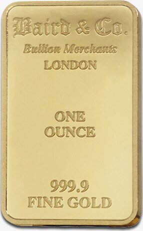 1 oz Gold Bar | Baird & Co.