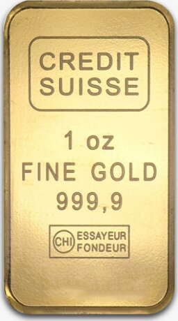 Золотой слиток 1 унция Credit Suisse