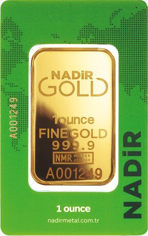 1 oz Gold Bar | Nadir Gold