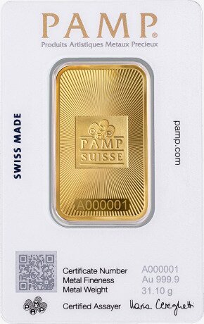 Золотой слиток 1 унция PAMP Suisse Фортуна