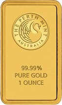 1 oz Lingote de Oro | Perth Mint | circulada