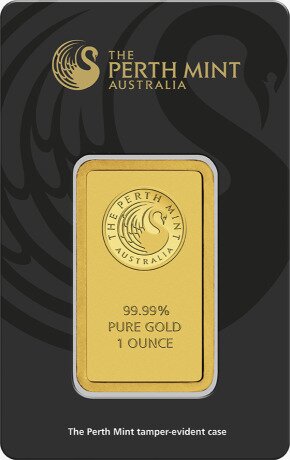Золотой слиток Пертского монетного двора (Perth Mint) 1 унция (circulated)