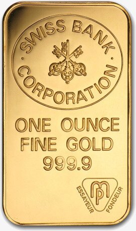 1 oz Lingotto d' Oro | Swiss Bank Corporation