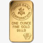 Золотой Слиток Swiss Bank Corporation 1 унция