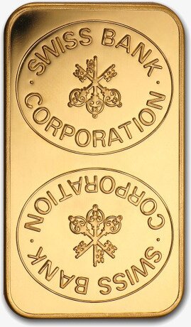 1 oz Gold Bar | Swiss Bank Corporation