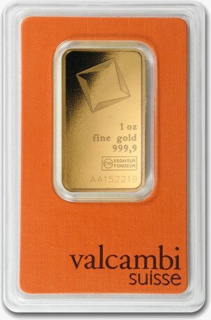 Золотой слиток 1 унция Valcambi