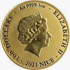 1 oz Bitcoin Oro (2021)