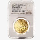 Золотая монета Британия 1 унция Error Coin MS-65 NGC