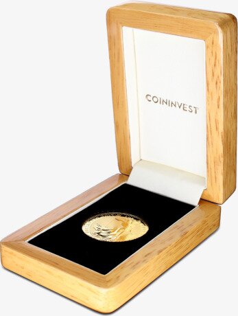 1 oz Caja para Moneda Britannia & Queen's Beasts de Oro