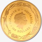 Золотая монета Кенгуру 1 унция 2017 (Австралийский монетный двор)