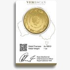 1 oz Kangourou Royal Australian Mint | Or | 2017