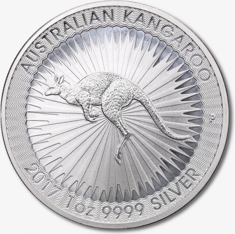 Серебряная монета Австралийский Кенгуру 1 унция 2017 (Nugget Kangaroo)