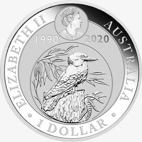 Серебряная монета Кукабарра 1 унция 2020 (Silver Kookaburra)