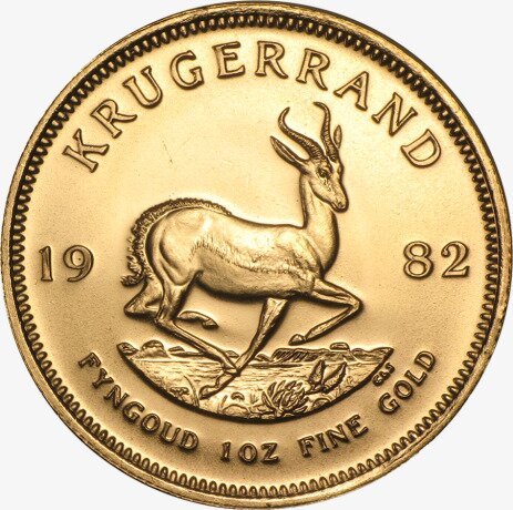 Золотая монета Крюгерранд 1 унция 1982 (Krugerrand)
