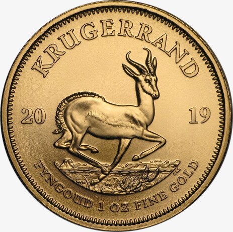 Золотая монета Крюгерранд 1 унция 2019 (Krugerrand)