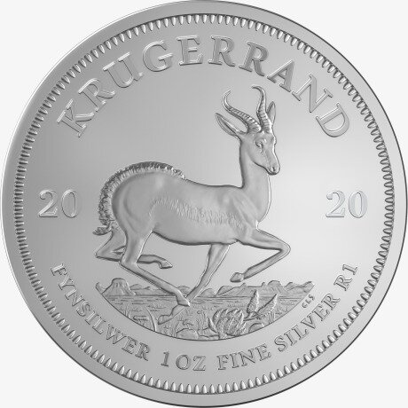 Крюгерранд (Krugerrand) 1 унция 2020 Серебряная инвестиционная монета