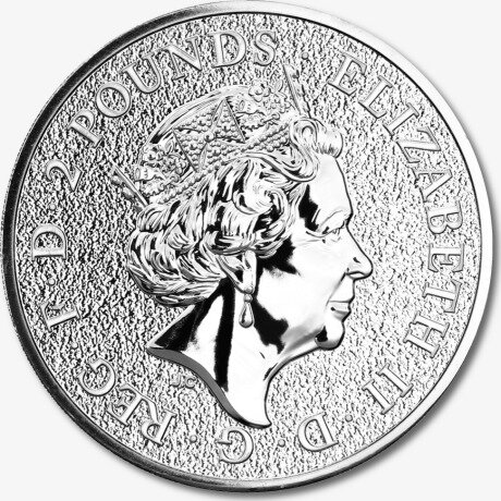Серебряная монета Биг Бен 1 унция 2017 Достопримечательности Великобритании