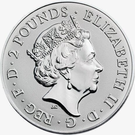 1 Uncja Zabytki Wielkiej Brytanii Trafalgar Square Srebrna Moneta | 2018
