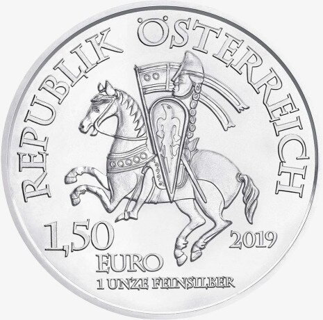 1 oz Leopold V. 825-Jahr-Jubiläum Silbermünze 2019