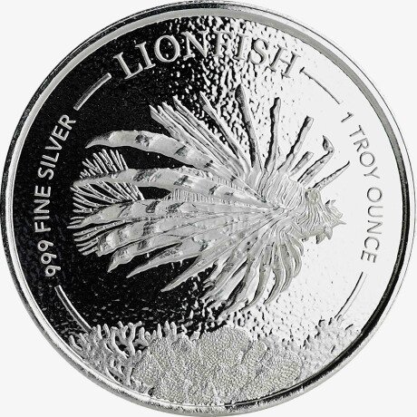 1 oz Lionfish (Pez León) de plata (2019)