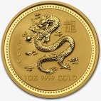 Золотая монета Лунар I Год Дракона 1 унция 2000 (Lunar I Dragon)