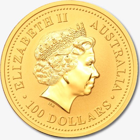Золотая монета Лунар I Год Обезьяны 1 унция 2004