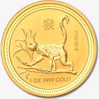 1 Uncja Lunar I Małpa Złota Moneta | 2004