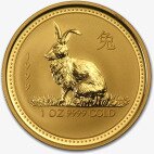 Золотая монета Лунар I Год Кролика 1 унция 1999 (Lunar I Rabbit)