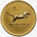 Золотая монета Лунар I Год Тигра 1 унция 1998 (Lunar I Tiger)