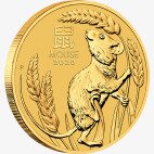 Золотая монета Лунар III Год Крысы 1 унция 2020 (Lunar III Mouse)