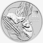 Серебряная монета Лунар III Год Крысы 1 унция 2020 (Lunar III Mouse)