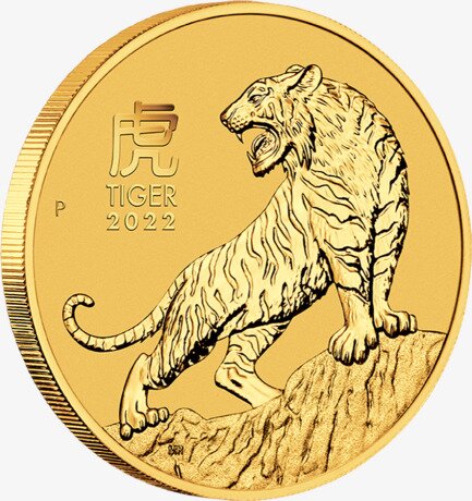 1 Uncja Lunar III Tygrys Złota Moneta | 2022