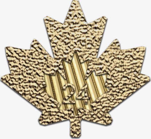 Золотая монета Канадский кленовый лист 1 унция 2024