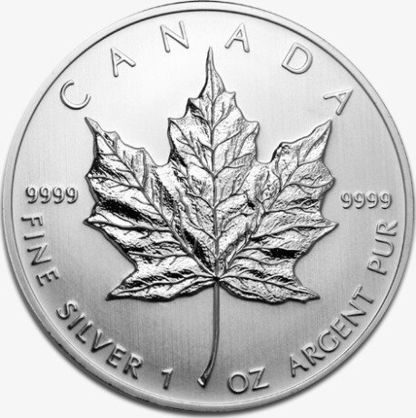 Канадский кленовый лист 1 унция разных лет Серебряная монета (Maple Leaf)