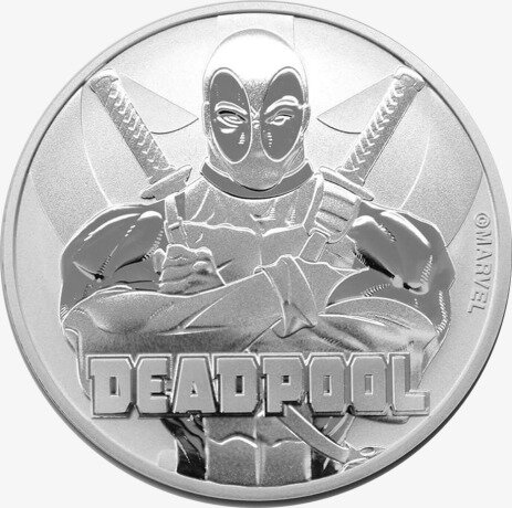 Серебряная монета Дэдпул Марвела (Marvel's Deadpool) 1 унция 2018